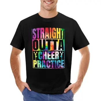 Straight Outta Cheer Practice - Забавная Подарочная футболка Для девочек из Группы поддержки, быстросохнущая футболка, мужские графические футболки с аниме