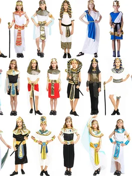 Детский героический костюм Египетского воина для косплея на Хэллоуин, одежда принца-фараона, костюм для выступления на балу