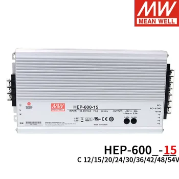 Зарядное Устройство MEAN WELL HEP-600C Серии DC14.4V 35A/28.8V 21A/57.6V 10.5A Мощностью 600 Вт Для работы в суровых условиях С одним выходом
