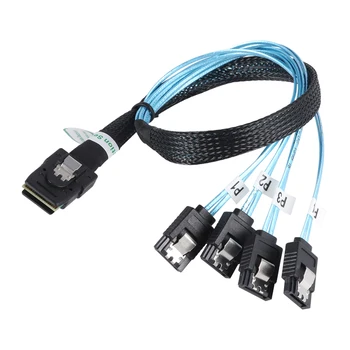 Внутренний кабель Mini SAS SFF-8087 36P для подключения к 4 целевым кабелям прямого отключения SATA 7P