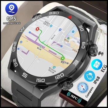 2023 Новые умные часы с функцией NFC ECG + PPG с Bluetooth-вызовом, GPS-трекер, браслет для движения, фитнес-браслет для часов Huawei, умные часы Ultimate для мужчин