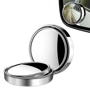 Зеркала для слепых зон, круглые зеркала для слепых зон из стекла высокой четкости, зеркала заднего вида, внешние аксессуары для увеличения изображения и безопасности дорожного движения