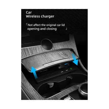 Автомобильное беспроводное зарядное устройство QI для быстрой зарядки мобильного телефона для Mercedes Benz W213 E-Class E200 E300 E260 2022