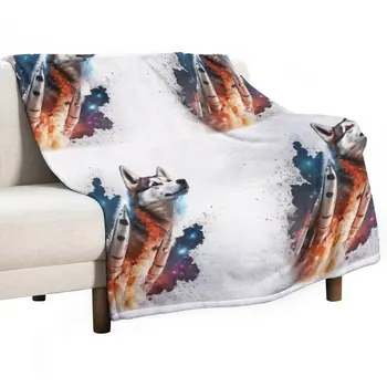 Новое пледовое одеяло Rocket Husky пледовое одеяло для дивана-кровати
