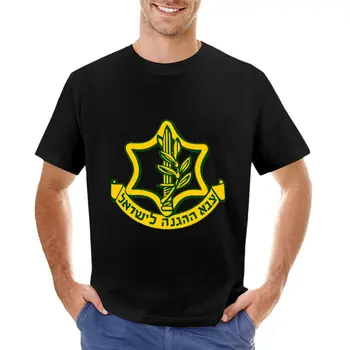 Футболка Tzahal - The Israel Defense Force с золотым гербом, летняя одежда, мужские забавные футболки с графическим рисунком