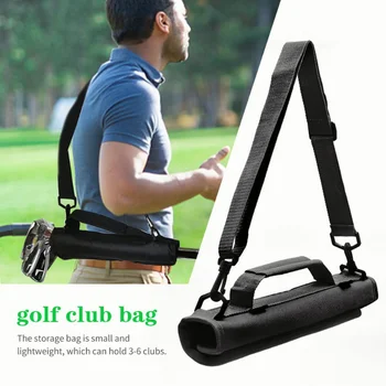 Регулируемая мужская сумка для гольфа, тренировочная подставка для переноски вождения в мини-гольфе, Легкие сумки, нейлоновое плечо с ремнем для сумки, ассортимент сумок