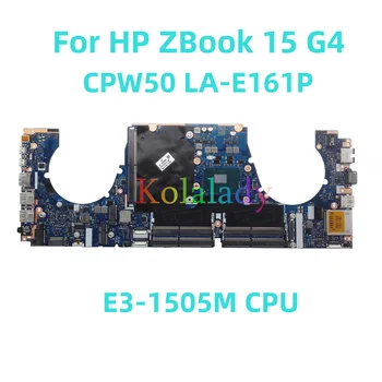 921049-601 Для ноутбука HP ZBook 15 G4 Материнская плата CPW50 LA-E161P с процессором E3-1505M 100% Протестирована, Полностью Работает
