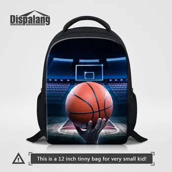 Настройте название логотипа, рюкзак для детей, 12-дюймовый мини-школьный рюкзак, Баскетбольный рюкзак с принтом для мальчиков, футбольные детские школьные сумки