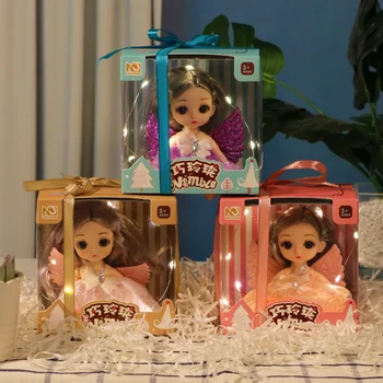 Детский подарок Набор кукол для детского сада для девочек Кукла принцессы Подарочная коробка для торта Тканевые куклы для девочек Тряпичная кукла