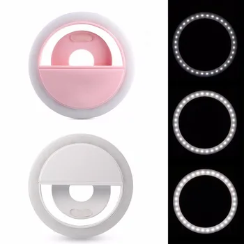 LLD Mini Selfie Ring Light Светодиодная вспышка для объектива телефона, Usb перезаряжаемый зажим для мобильного телефона, заполняющая лампа для женщин, огни для селфи