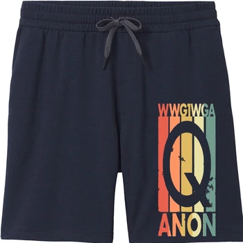 Q Черные шорты для мужчин Wwg1Wga Qanon Ретро винтажные шорты в стиле хип-хоп Harajuku