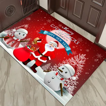 Рождественский коврик, супервпитывающий коврик для ванной, Нескользящий коврик, Санта-Клаус, уличный ковер, коврик для ног, Рождественские украшения 2023