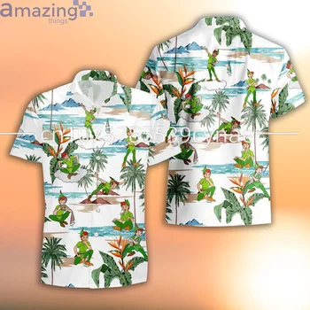 Гавайские рубашки Disney Питер Пэн, Летние модные Рубашки с коротким рукавом, Мужские Женские повседневные пляжные рубашки, Гавайские рубашки Disney