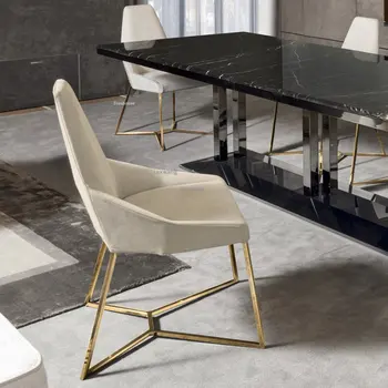 Обеденный стул Nordic с легкой роскошной спинкой, мебель для гостиничного ресторана, обеденные стулья, современные дизайнерские стулья для приема гостей