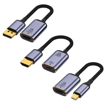 USB 3.1 Кабель USB-C от мужчины к женщине USB Type C К HDM-совместимому адаптеру 8K кабель для передачи видео