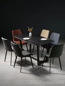 Современный обеденный стул с креативной спинкой Home Simple Milk Tea Shop, сочетание стола и стула в кафе Nordic Model Room Desk Chair