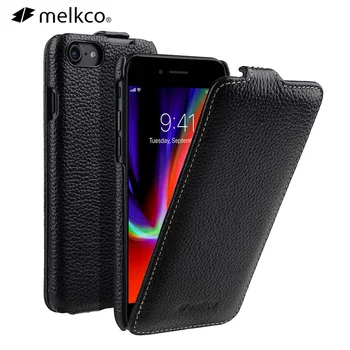 Флип-чехол для телефона Melkco из натуральной кожи для iPhone 7 8 Plus SE 2020, деловые роскошные чехлы из воловьей кожи, чехол для сумки