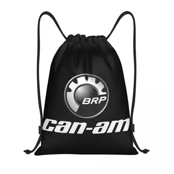 Рюкзак на шнурке с принтом BRP Can-Am, спортивная спортивная сумка для женщин, мужской рюкзак для тренировок на мотоцикле