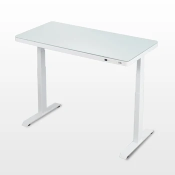Стеклянный стол для офиса с выдвижным ящиком, Компьютерный стол для домашнего офиса с регулируемой высотой, стол для сидения мебели для дома
