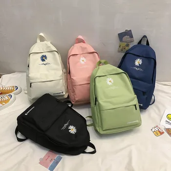 Большие школьные сумки для девочек, рюкзаки для подростков, нейлоновая Водонепроницаемая подростковая студенческая сумка для книг, большая сумка для отдыха в колледже, синий 2023 г.