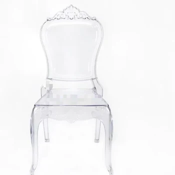 Пластиковый Штабелируемый Стул для Свадебного Банкета Clear Ghost Bella Vogue