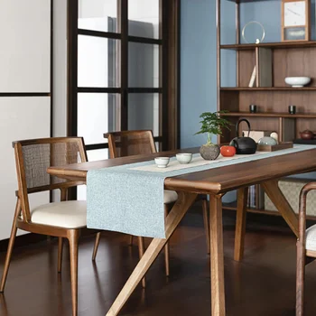 Обеденный стул из массива дерева в скандинавском стиле для домашнего ресторана с мягкой спинкой из ротанга для гостиной, кухни, бара Дизайнерские стулья Z