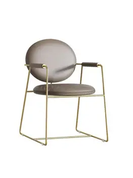 Итальянский минималистичный и легкий роскошный дизайнерский обеденный стул Instagram, современный простой стул для кафе со спинкой