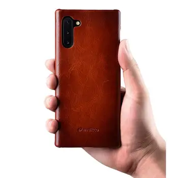 2022 Новый чехол из натуральной кожи Samsung Galaxy Note 10 Plus, винтажный деловой чехол из воловьей кожи Samsung Note10 +