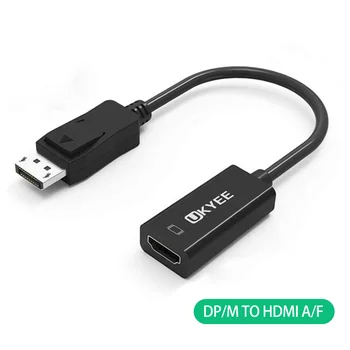 UKYEE 4K Displayport DP-HDMI Адаптер 1080P Display Port Кабельный Конвертер Для ПК Ноутбук Проектор Displayport-HDMI Адаптер