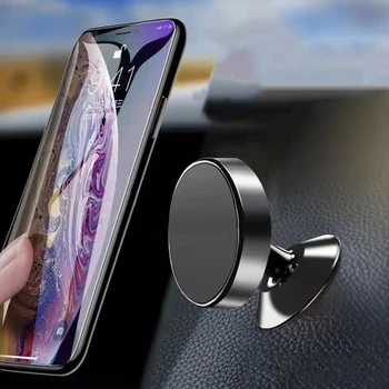 Магнитный Автомобильный Держатель Телефона для Приборной панели, Автомобильные Комплекты Для Мобильных Телефонов, Регулируемое на 360 ° Магнитное Крепление Для Мобильного Телефона iPhone Samsung LG GPS