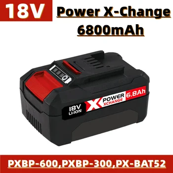 Аккумулятор для замены инструмента 18 В, литий-ионный аккумулятор, 6800 мАч, подходит для Einhell Power X-Change PXBP-600, PXBP-300 и т. Д