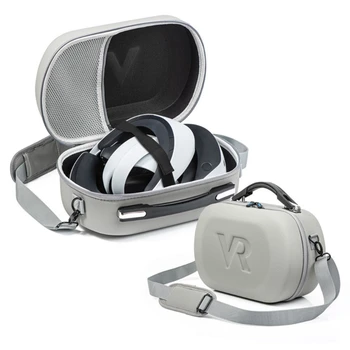 Многофункциональная сумка для хранения в твердом корпусе, чехол для переноски- для PS VR2 Дорожная защитная коробка, сумка через плечо