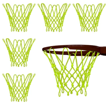 6 шт. Ночник Баскетбольная сетка для колец светящаяся спортивная баскетбольная сетка на открытом воздухе для детей диаметром 12 дюймов