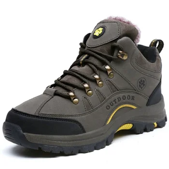 Мужские уличные ботинки на шнуровке, водонепроницаемая обувь для скалолазания, нескользящие ботильоны для альпинизма, треккинговые горные ботинки Csual Sneakers