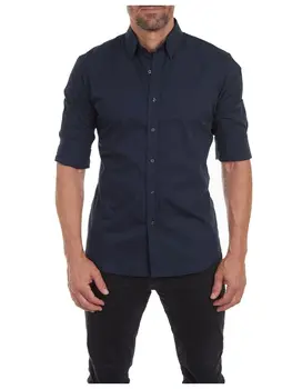 Новая модная мужская деловая повседневная рубашка Four Seasons из ткани Оксфорд, приталенный мужской топ Business Edition