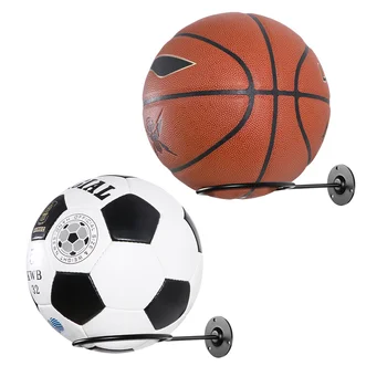 2ШТ Одностенный держатель для баскетбола Стеллаж для выставки товаров Настенный Держатель для занятий футболом баскетболом волейболом