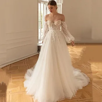 YUDX Платья невесты Свадебное платье с кружевами в виде сердца Без спинки Классические свадебные платья Платья Ld34 Мода