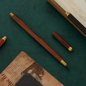 Ретро Деревянный карандаш для письма без ограничений, ручка без чернил, канцелярские принадлежности для детей, студентов, инструменты для рисования, школьные принадлежности