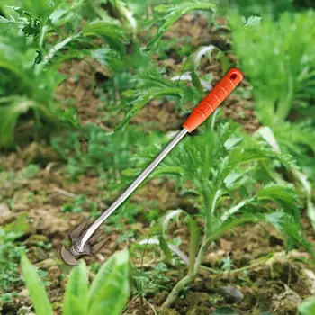Ручной инструмент для удаления сорняков с эргономичной ручкой, инструмент для удаления сорняков, легкий для копки газона во дворе