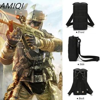 AMIQI Army Small Tactical Pack Мужская Тактическая сумка Molle Из водонепроницаемого нейлона, универсальная сумка для охоты и кемпинга, уличное снаряжение