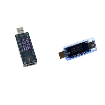 USB-тестер Цифровой вольтметр Вольтметр Блок питания Ваттметр Тестер напряжения USB-тестер тока и напряжения Черный