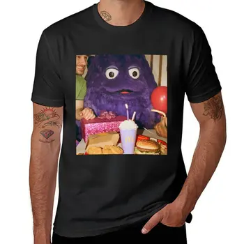 Новая футболка на день рождения Creepiest Grimace, быстросохнущая футболка, мужская одежда