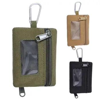 Небольшой Tacticals мешок С D-кольцо зажим для крепления, портативный кошелек для хранения открытый органайзер поясная сумка с органайзером на молнии 