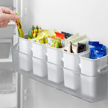 Ящик для хранения пищевых продуктов в холодильнике, бытовая морозильная камера, боковая дверца, Коробка для консервирования в кухонном холодильнике, 1 шт.