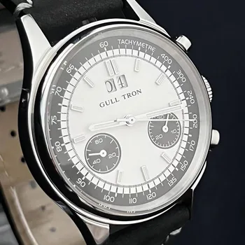 Часы Pilot Seagull ST1931 1963 года, мужские механические часы Panda, хронограф с ручным заводом, светящийся календарь, Сапфировый Водонепроницаемый
