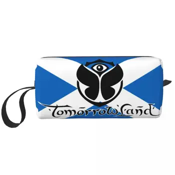 Кавайный флаг Шотландии Tomorrowlands Дорожная сумка для туалетных принадлежностей для женщин Косметичка для макияжа Сумки для хранения косметики Dopp Kit Box Case