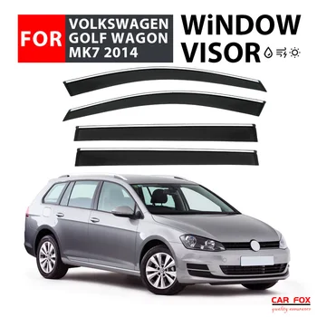 Для Volkswagen Golf Wagon 2009-2023 Пластиковый оконный козырек Вентиляционные шторы Защита от солнца и дождя 4 шт./комплект