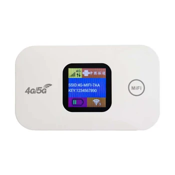 Беспроводной 4G LTE WiFi 150 Мбит/с Мини 4G маршрутизатор Слот для sim-карты Портативное сетевое устройство доступа 2100 мАч Красочный светодиодный дисплей