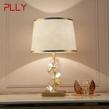 Современная Хрустальная настольная лампа PLLY LED Винтажная Простая Креативная Прикроватная тумбочка для домашнего декора гостиной спальни