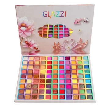 GLAZZI 99 Цветов, Тени для век для профессионального сценического макияжа, Водостойкие тени для век, Блестящие Косметические Инструменты для глаз